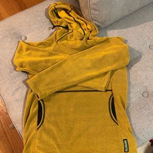 womens melanzana microgrid hoodie